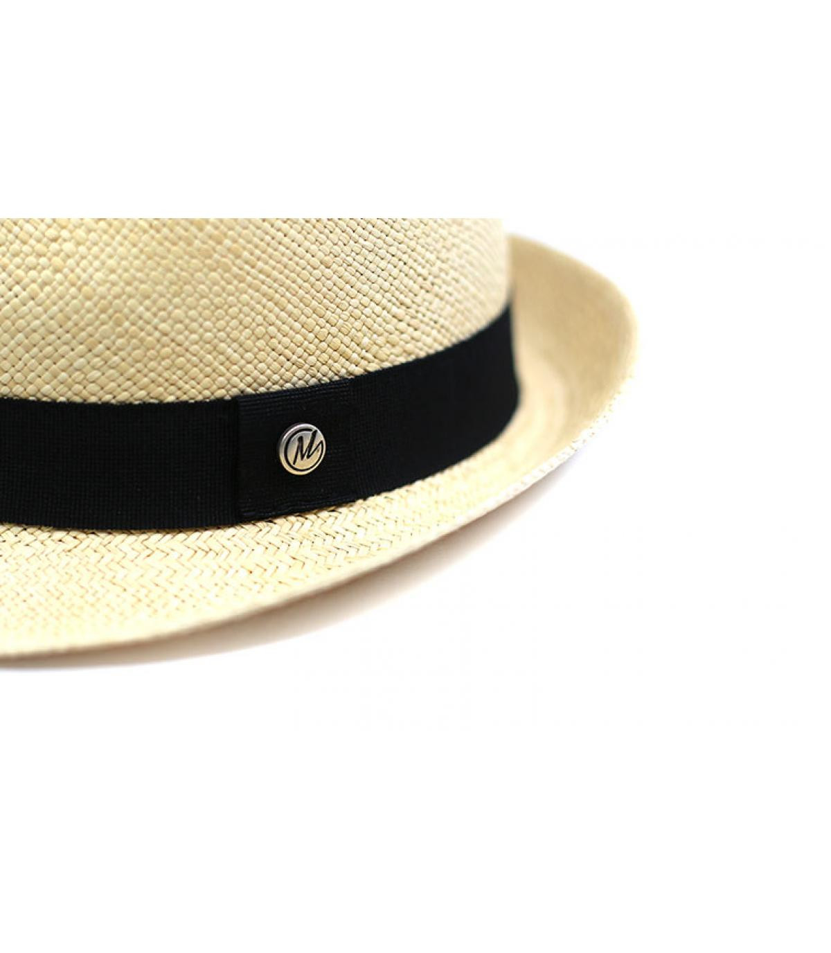 M by Flechet Trilby Strohhut weiß M by Flechet Trilby Strohhut weiß